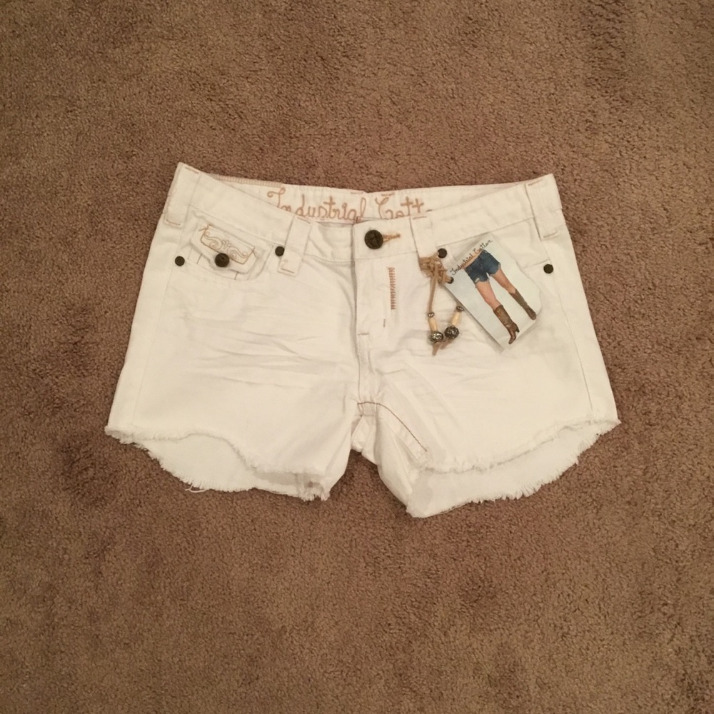 Women's White Denim Shorts